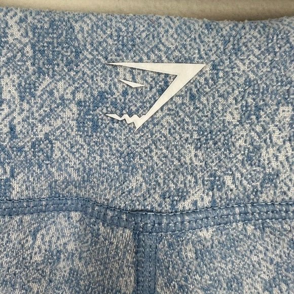 Gymshark Dry Leggings XS Light Blue White Fleur Moisture Management Active Yoga - Picture 6 of 8